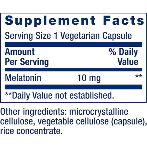 Life Extension Melatonina 10mg (60 capsulas)