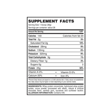 Landerfit Premium Whey Protein 2Lbs Cookie and Creme