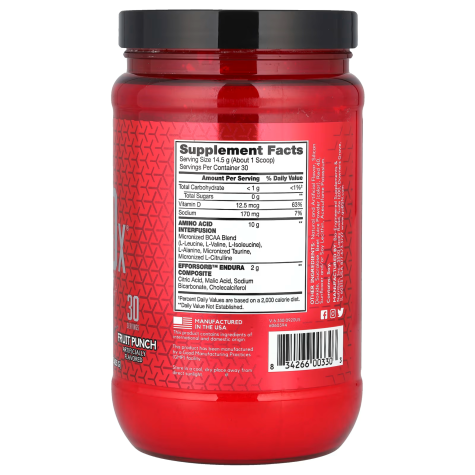 BSN Amino Fruit Punch (Poche de frutas) 435gr. - 30 Serv.
