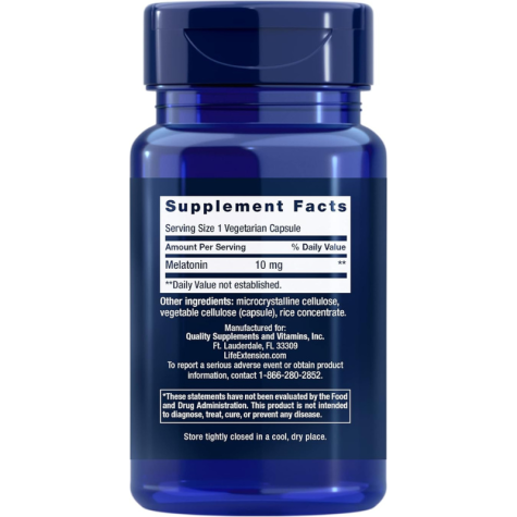 Life Extension Melatonina 10mg (60 capsulas)