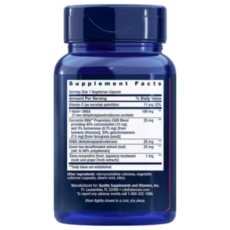 Life Extension Dhea Completa - 60 Caps